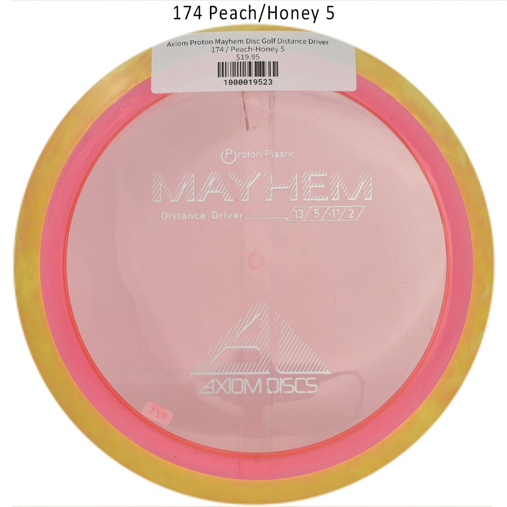 axiom-proton-mayhem-disc-golf-distance-driver 174 Peach-Honey 5