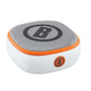 Bushnell Disc Jockey Bluetooth Speaker white orange and gray front view