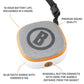 Bushnell Disc Jockey Bluetooth Speaker white orange and gray top view with description 