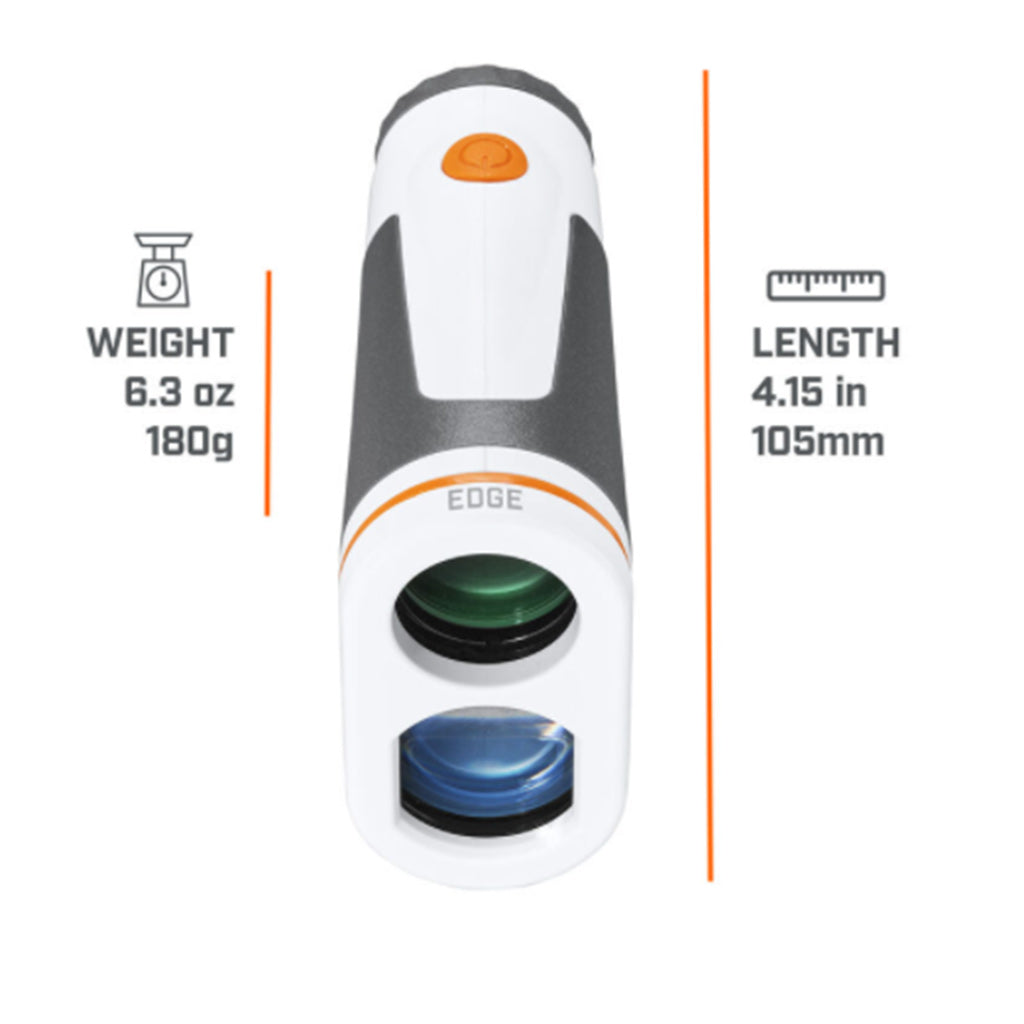 Back View Of Bushnell EDGE Laser Rangefinder with size references 