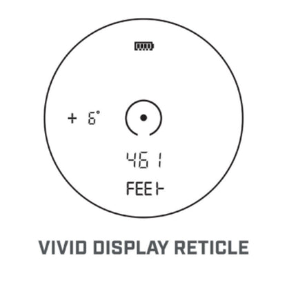 Visual Display of view through Bushnell EDGE Laser Rangefinder 