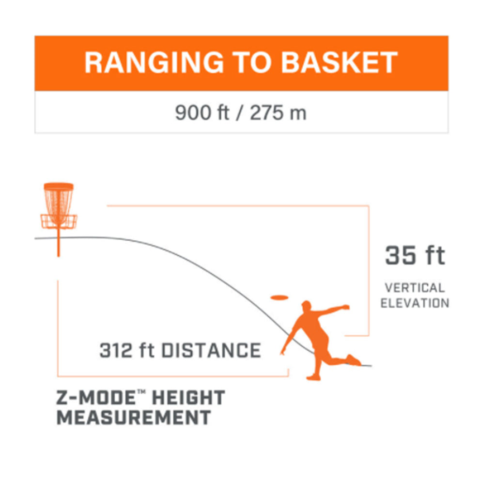 Graphic Showing that the Bushnell EDGE Laser Rangefinder can show vertical elevation 