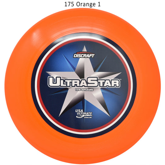 discraft-supercolor-ultra-star-center-print-sportdisc-disc-golf 175 Orange 1