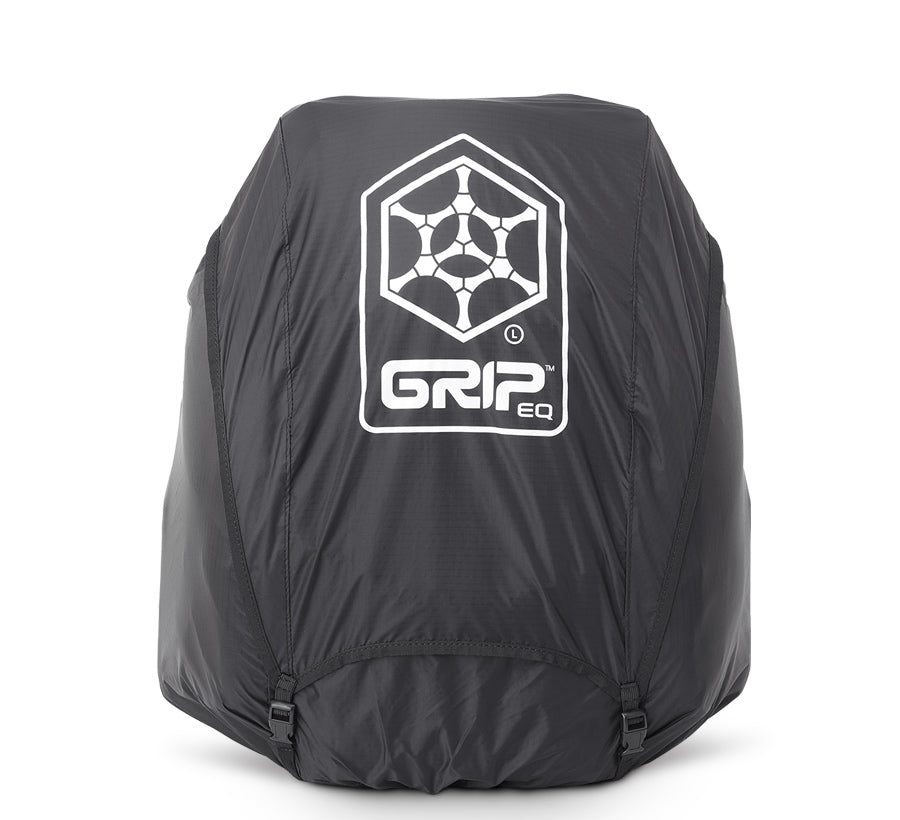 GRIPeq© L Series Full Fit Rain Cover Disc Golf Bag Essentials Black