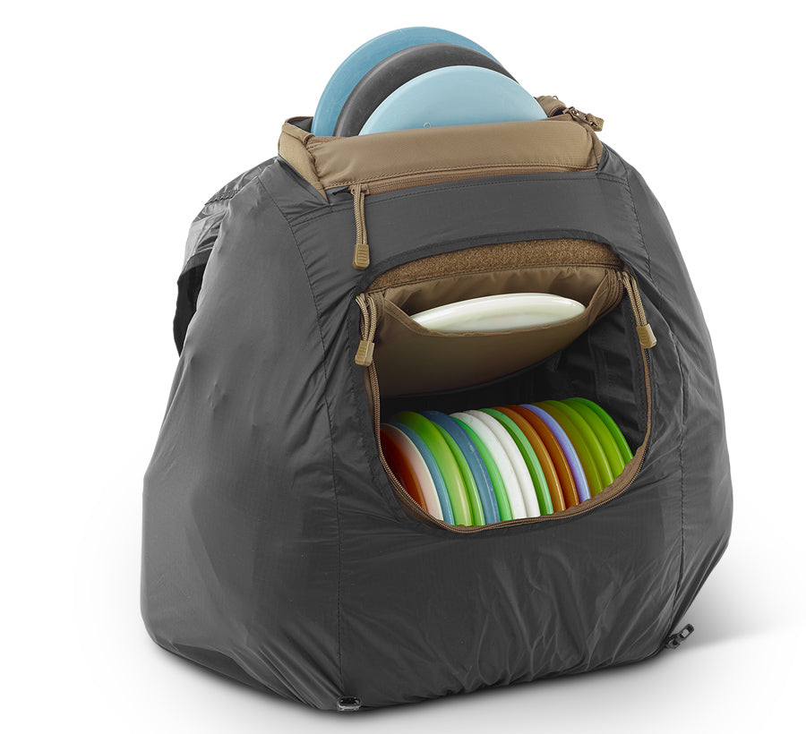 GRIPeq© X Series Full Fit Rain Cover Disc Golf Bag Essentials Black