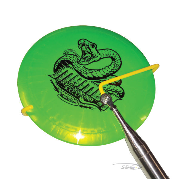 Top view of Kwick stik xxl disc golf retrieval pole 