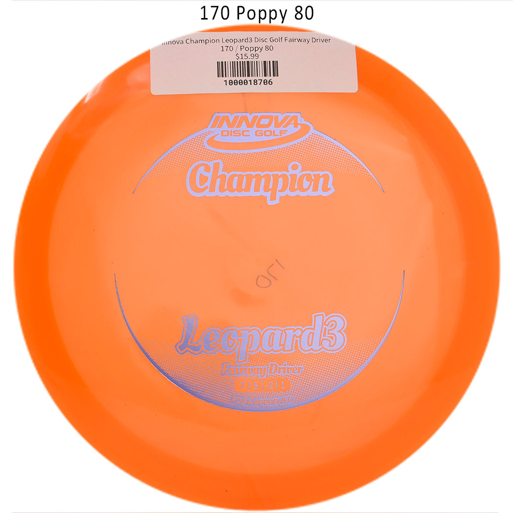 innova-champion-leopard3-disc-golf-fairway-driver 170 Poppy 80