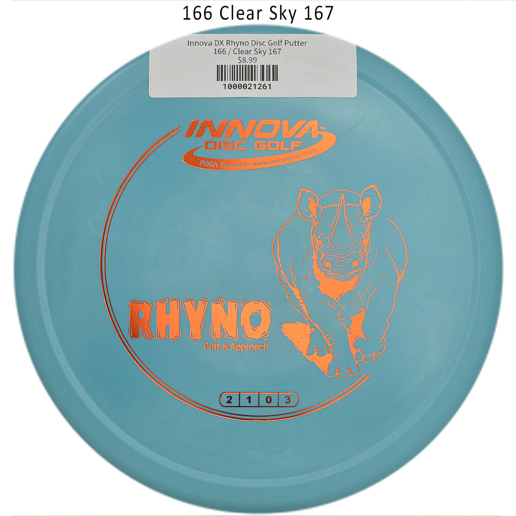 innova-dx-rhyno-disc-golf-putter 166 Clear Sky 167