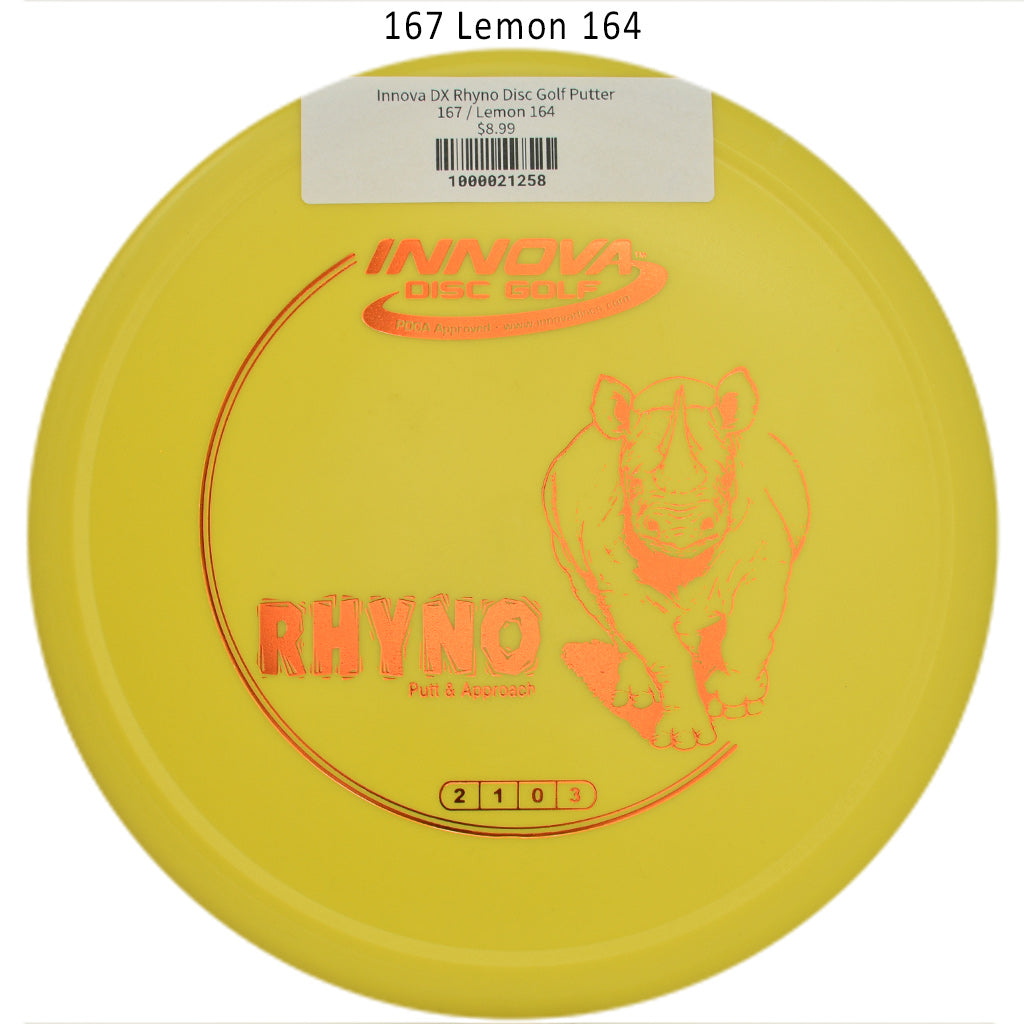 innova-dx-rhyno-disc-golf-putter 167 Lemon 164 