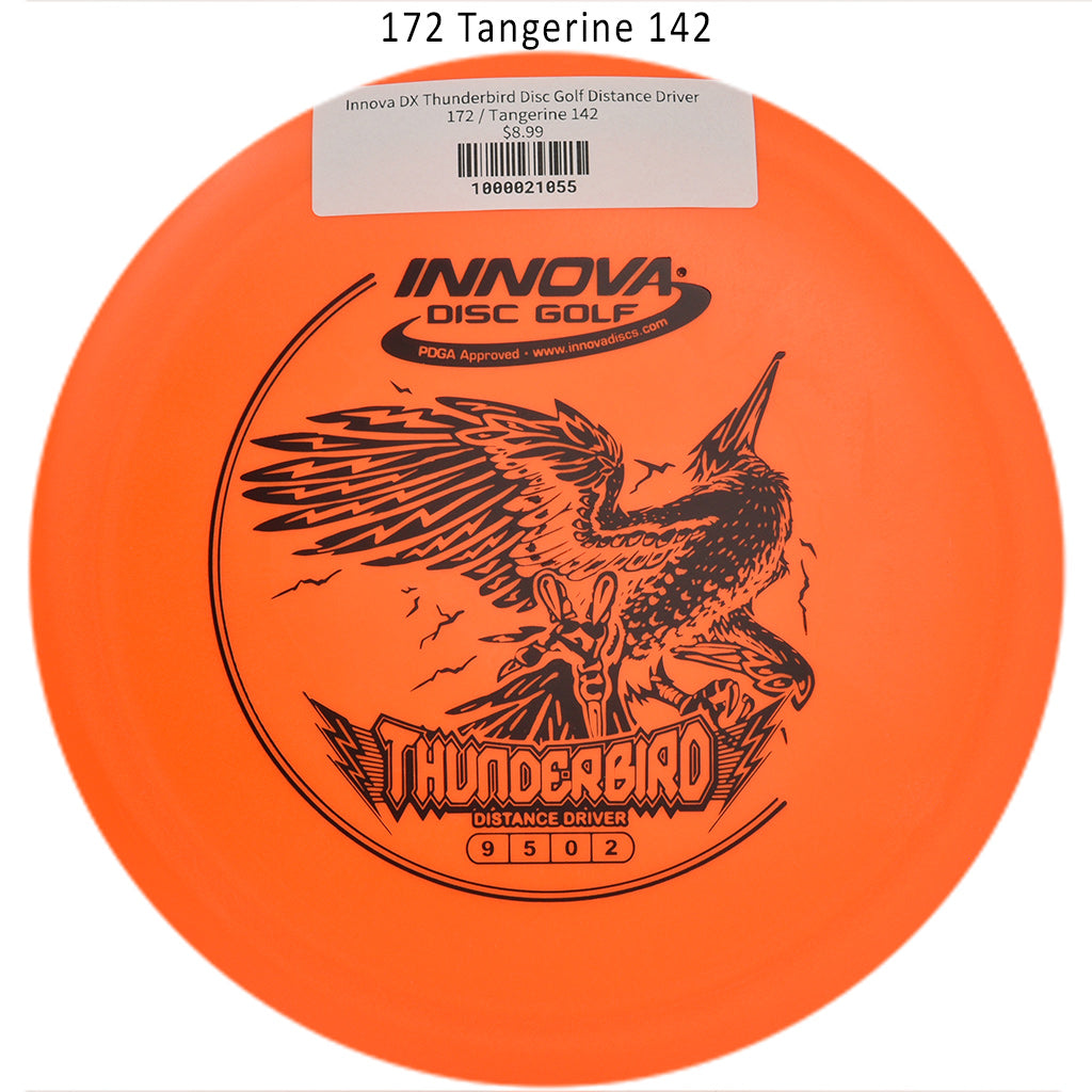 innova-dx-thunderbird-disc-golf-distance-driver 172 Tangerine 142 