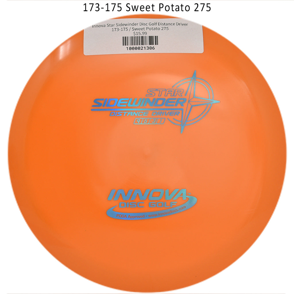 innova-star-sidewinder-disc-golf-distance-driver 173-175 Sweet Potato 275