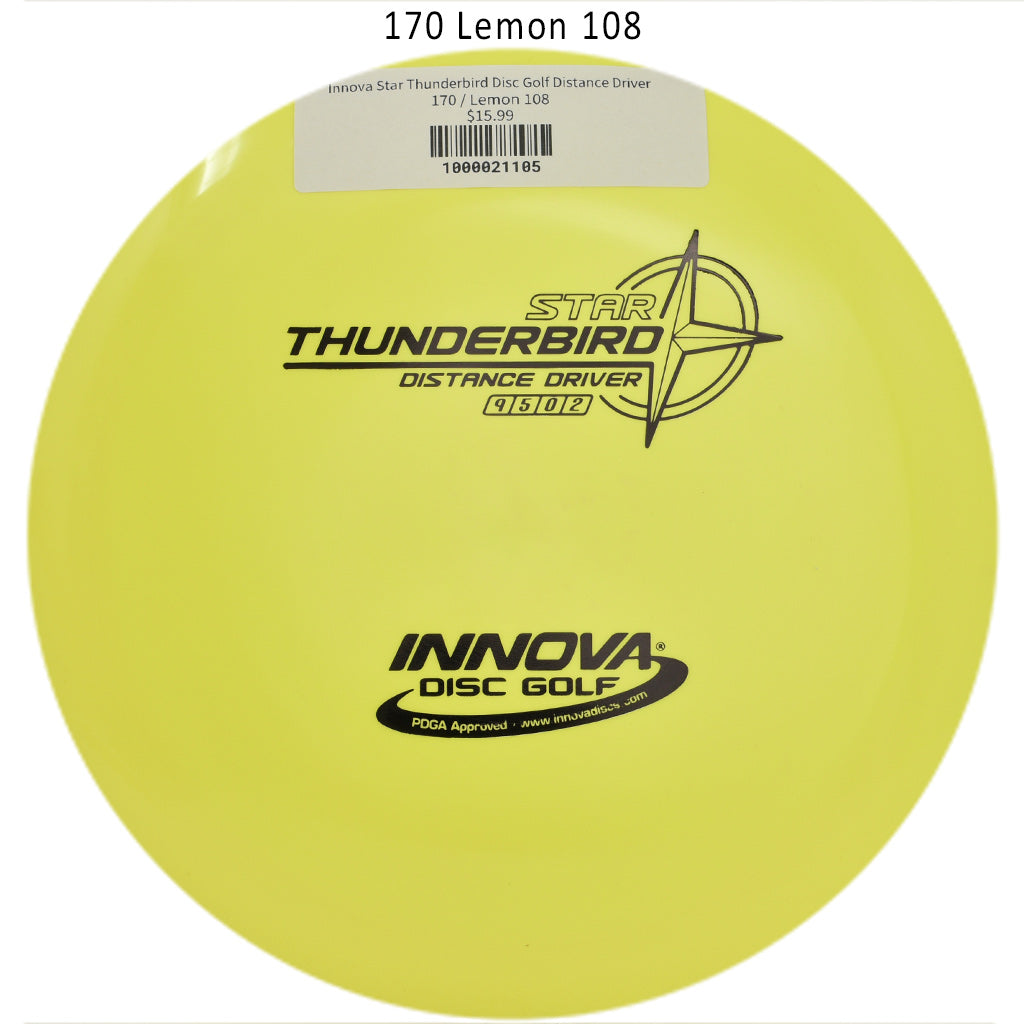 innova-star-thunderbird-disc-golf-distance-driver 170 Lemon 108