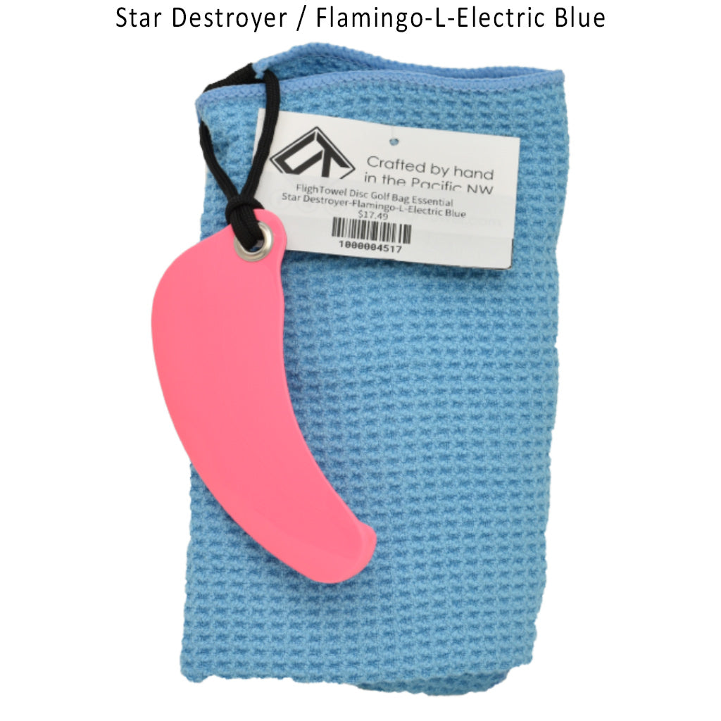 flightowel-disc-golf-bag-essential Star Destroyer-Flamingo-L-Electric Blue 