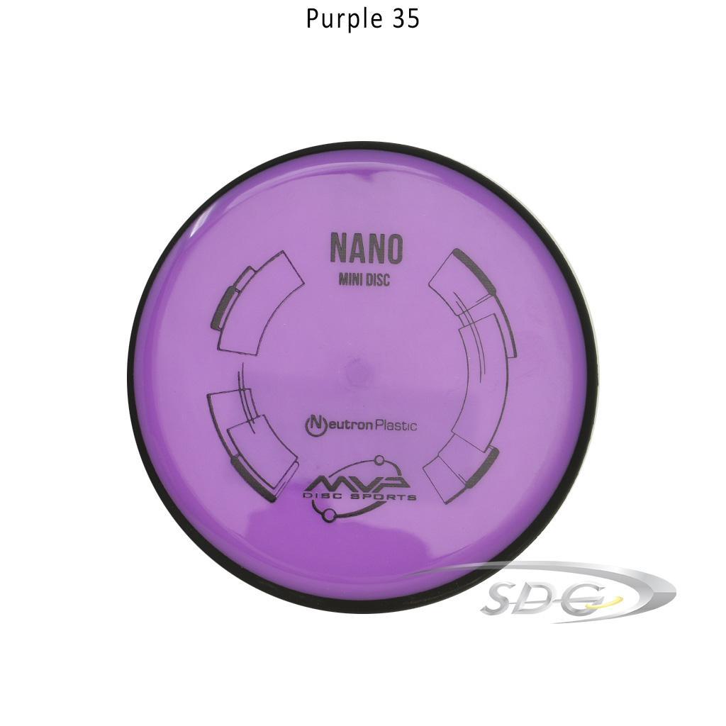 mvp-neutron-nano-disc-golf-mini-marker Purple 35 