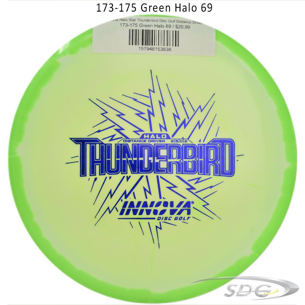 innova-halo-star-thunderbird-disc-golf-distance-driver 173-175 Green Halo 69 