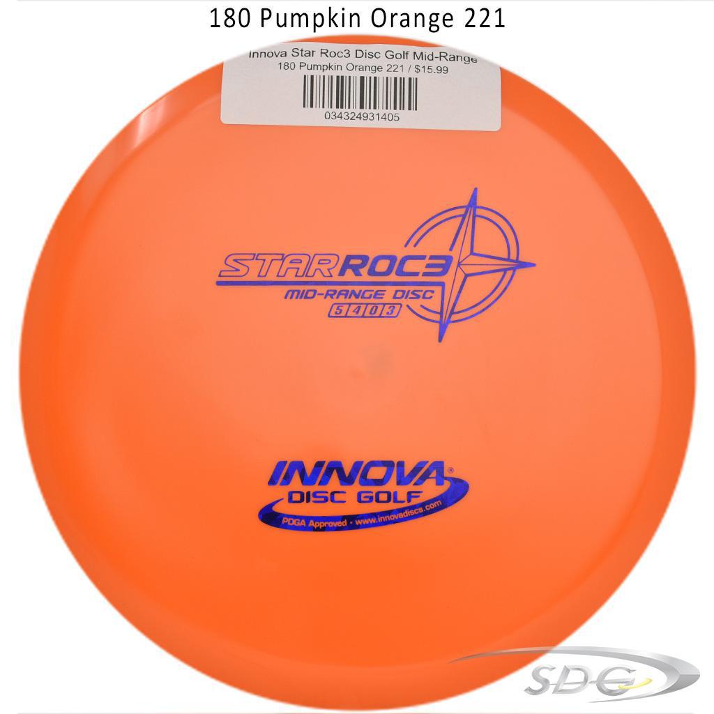 innova-star-roc3-disc-golf-mid-range 180 Pumpkin Orange 221 