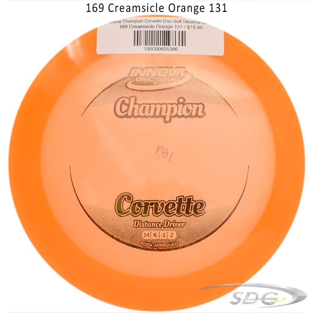 innova-champion-corvette-disc-golf-distance-driver 169 Creamsicle Orange 131 