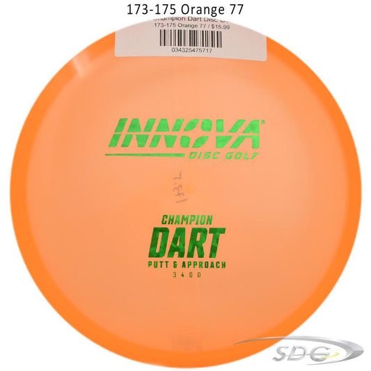 innova-champion-dart-disc-golf-putter 173-175 Orange 77