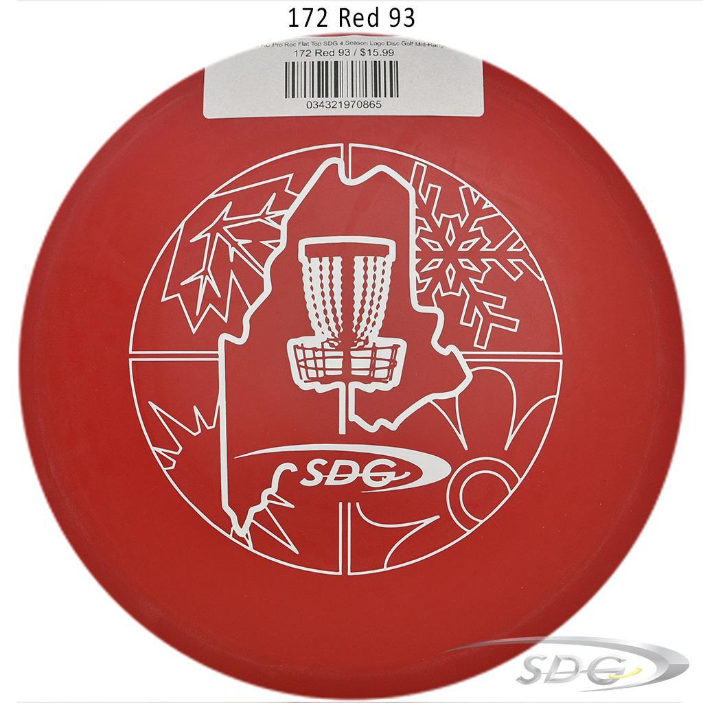 innova-kc-pro-roc-flat-top-sdg-4-season-logo-disc-golf-mid-range 172 Red 93 