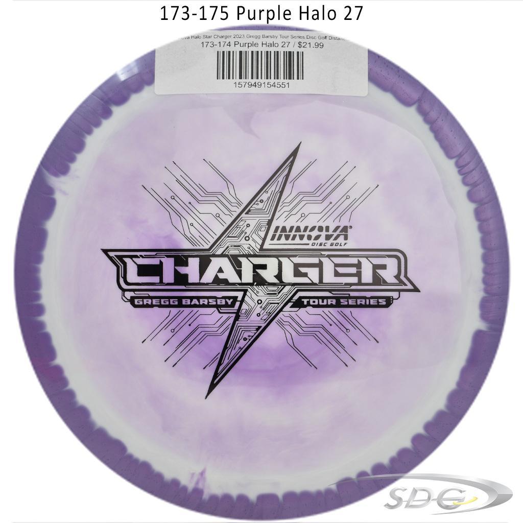 innova-halo-star-charger-2023-gregg-barsby-tour-series-disc-golf-distance-driver 173-174 Purple Halo 27 
