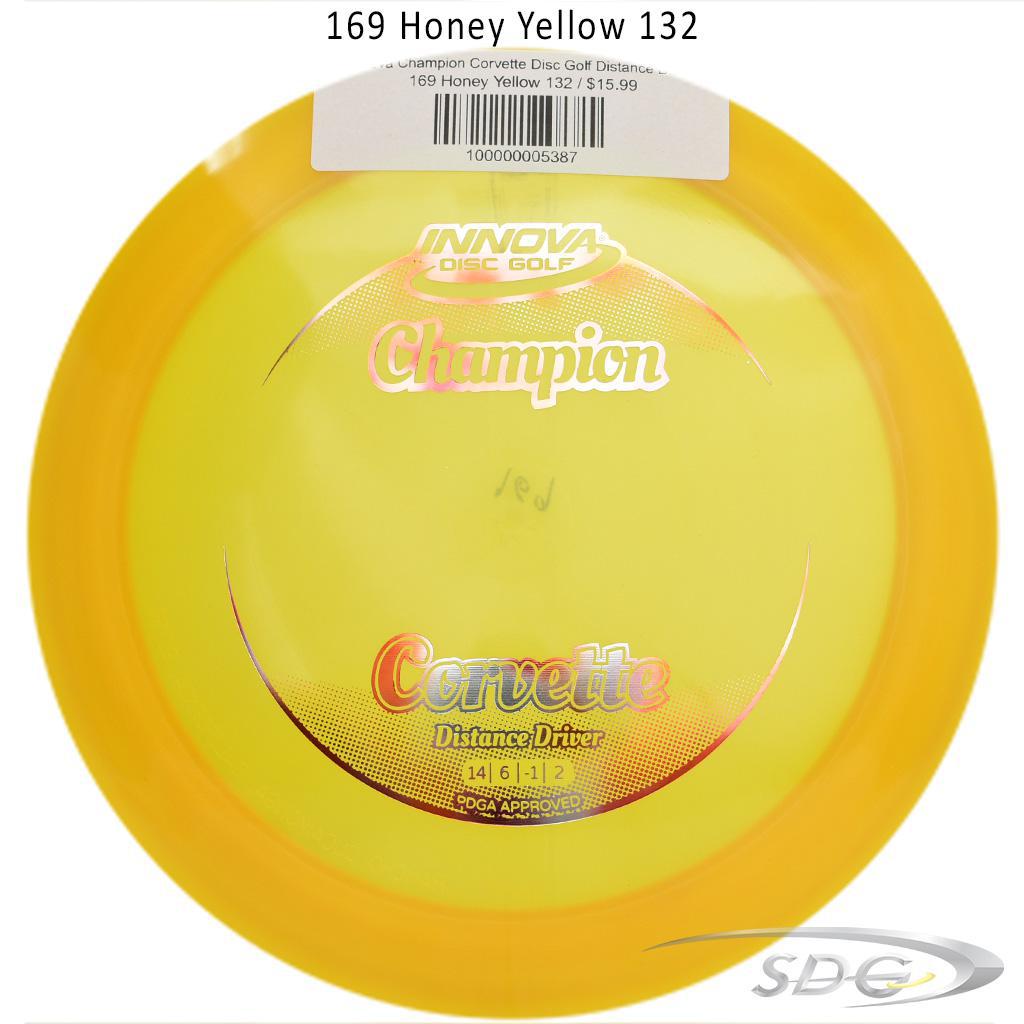 innova-champion-corvette-disc-golf-distance-driver 169 Honey Yellow 132 