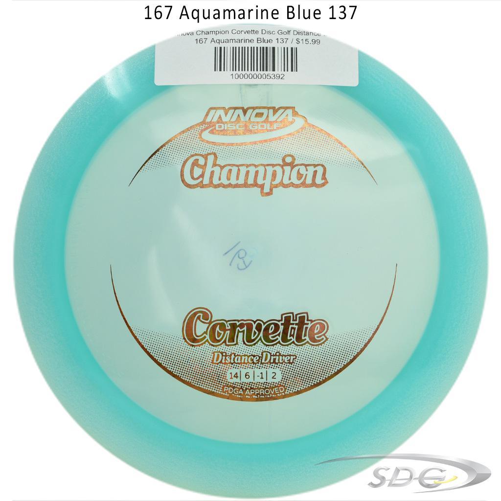innova-champion-corvette-disc-golf-distance-driver 167 Aquamarine Blue 137 