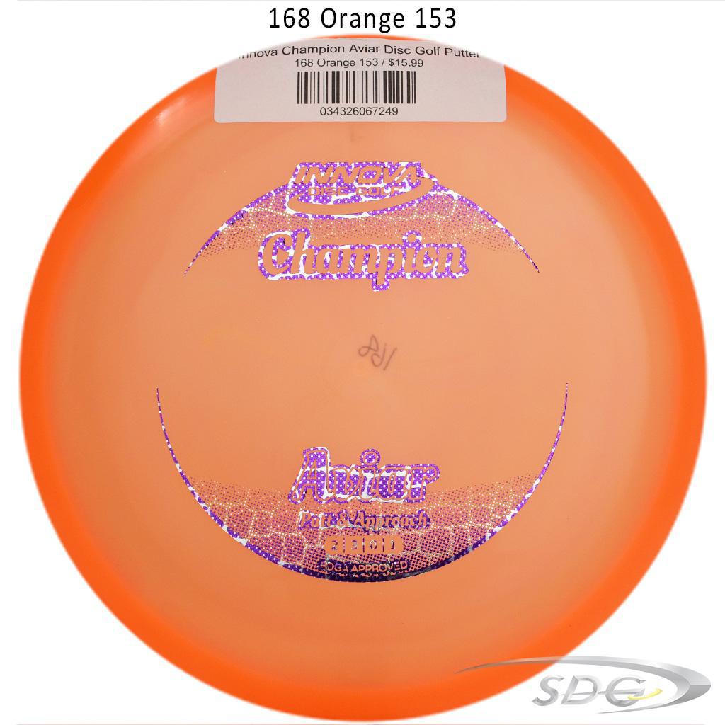 innova-champion-aviar-disc-golf-putter 168 Orange 153 