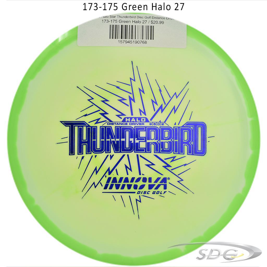innova-halo-star-thunderbird-disc-golf-distance-driver 173-175 Green Halo 27 