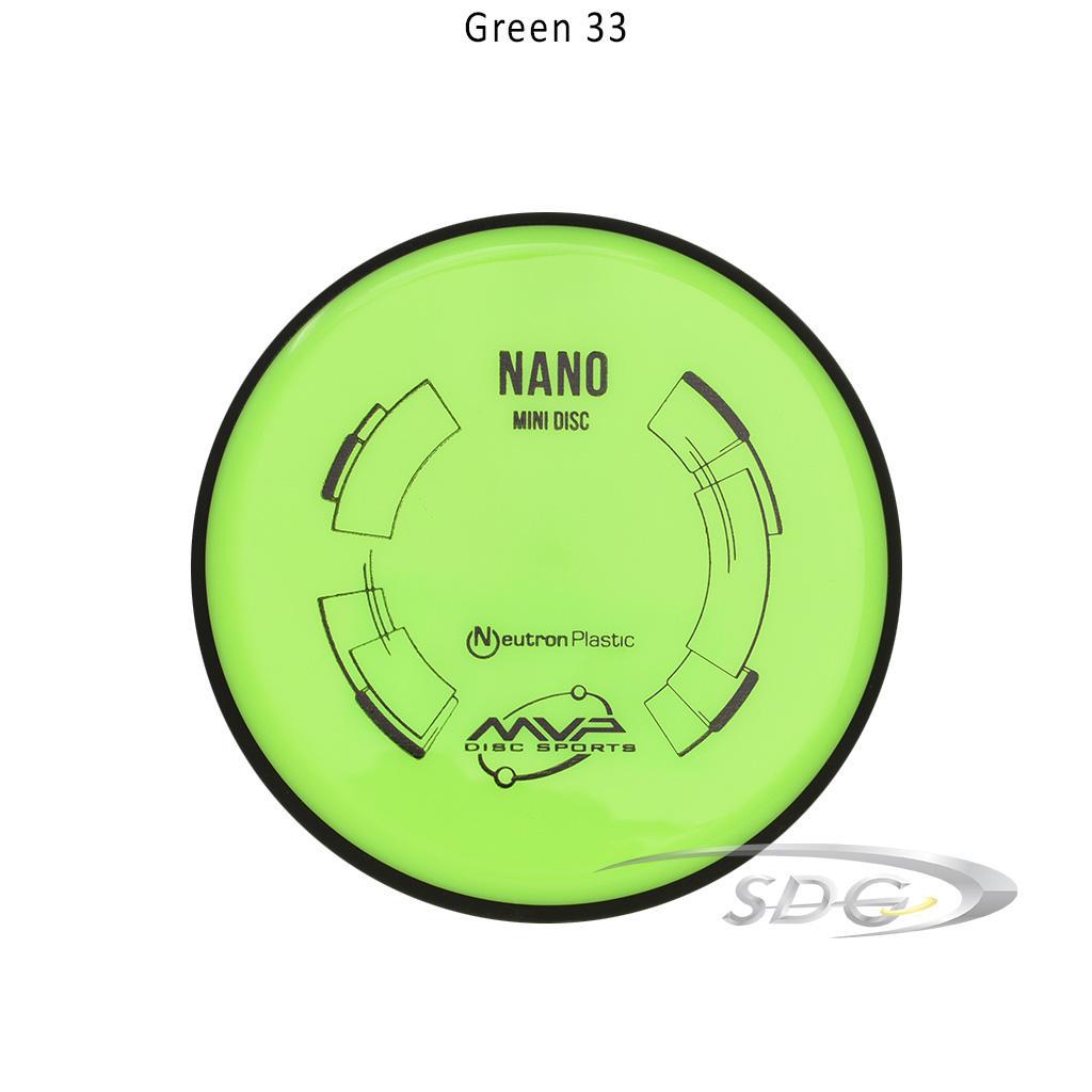 mvp-neutron-nano-disc-golf-mini-marker Green 33 
