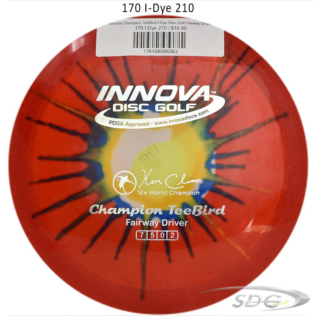 innova-champion-teebird-i-dye-disc-golf-fairway-driver 170 I-Dye 210 