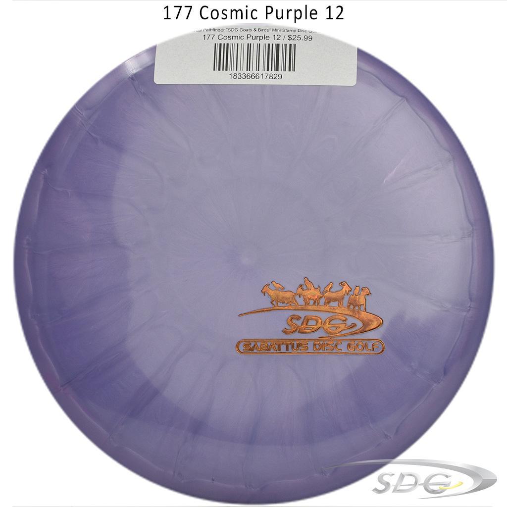 tsa-ethereal-pathfinder-sdg-goats-birds-mini-stamp-disc-golf-mid-range 177 Cosmic Purple 12 