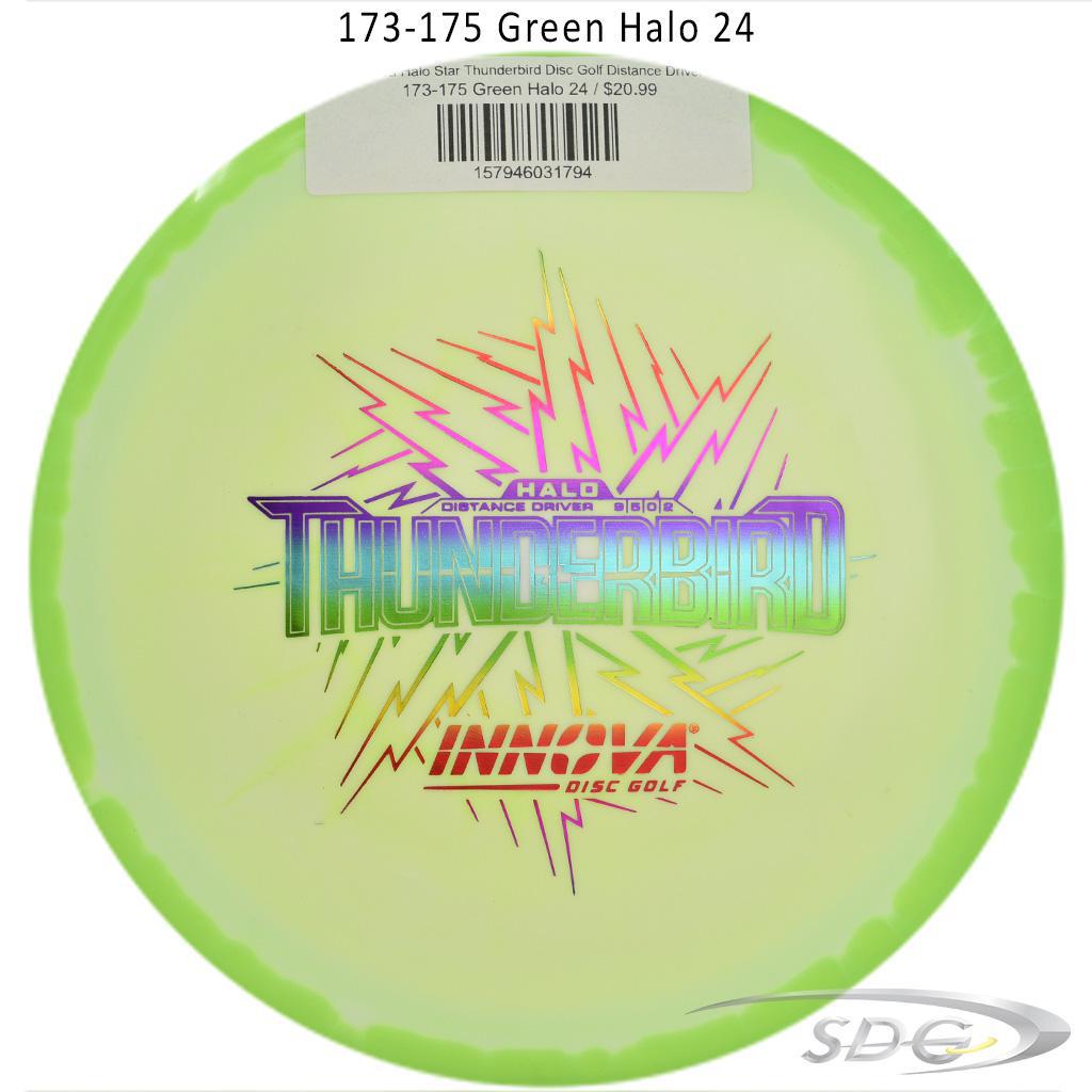 innova-halo-star-thunderbird-disc-golf-distance-driver 173-175 Green Halo 24 