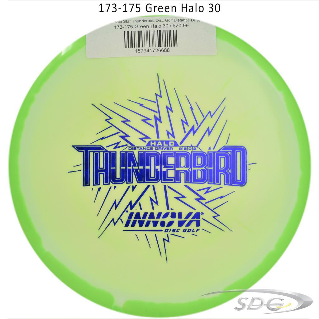 innova-halo-star-thunderbird-disc-golf-distance-driver 173-175 Green Halo 30 