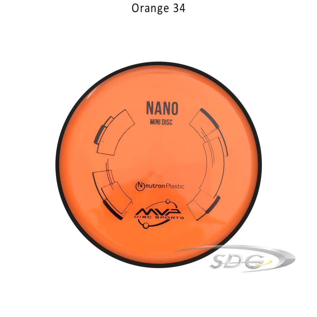 mvp-neutron-nano-disc-golf-mini-marker Orange 34 