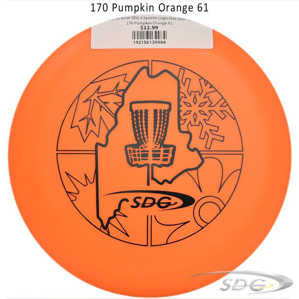 innova-dx-aviar-sdg-4-season-logo-disc-golf-putter 170 Pumpkin Orange 61 