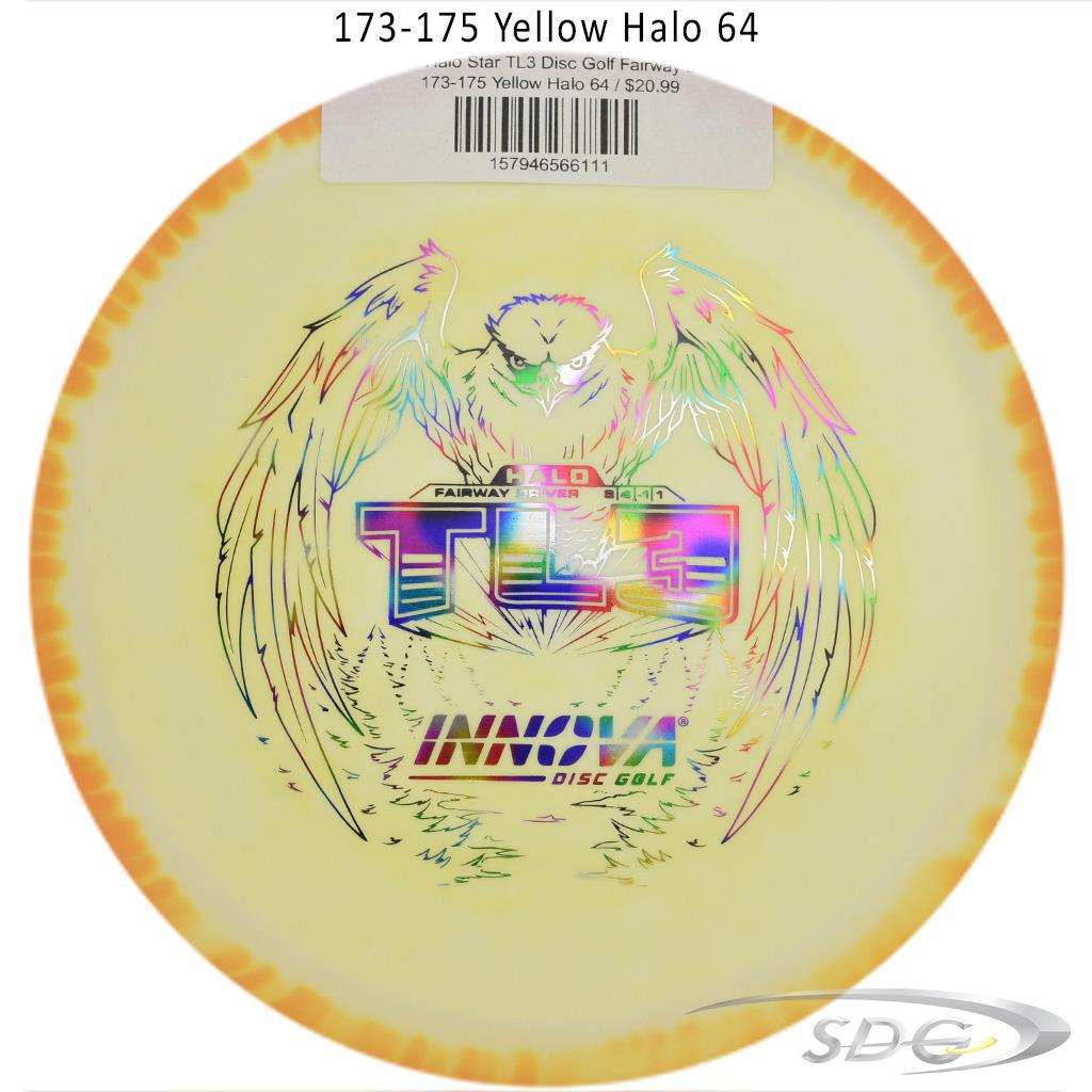 innova-halo-star-tl3-disc-golf-fairway-driver 173-175 Yellow Halo 64 