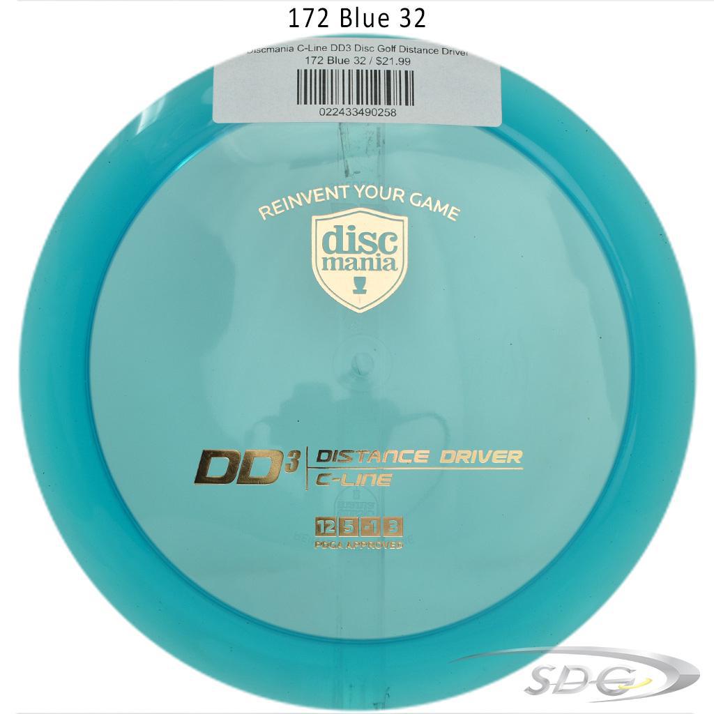 discmania-c-line-dd3-disc-golf-distance-driver 172 Blue 32 