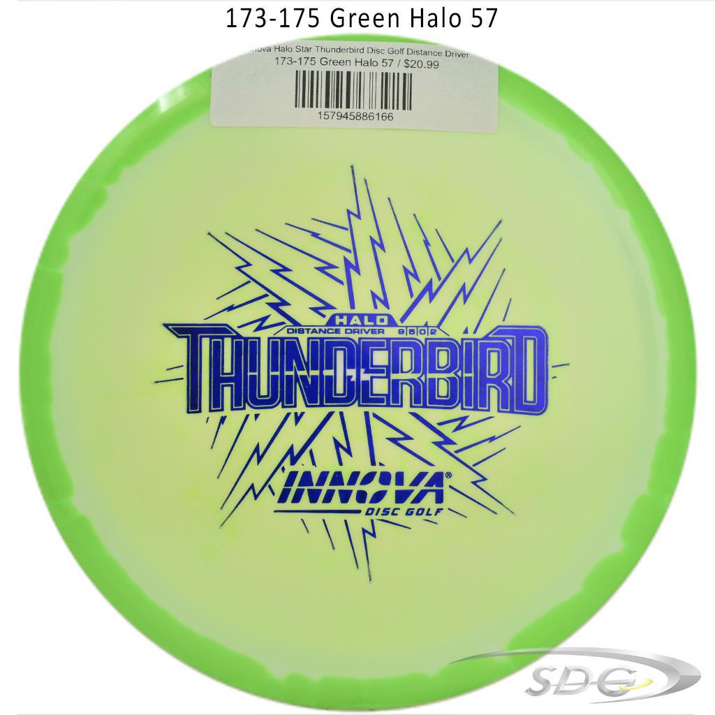 innova-halo-star-thunderbird-disc-golf-distance-driver 173-175 Green Halo 57 