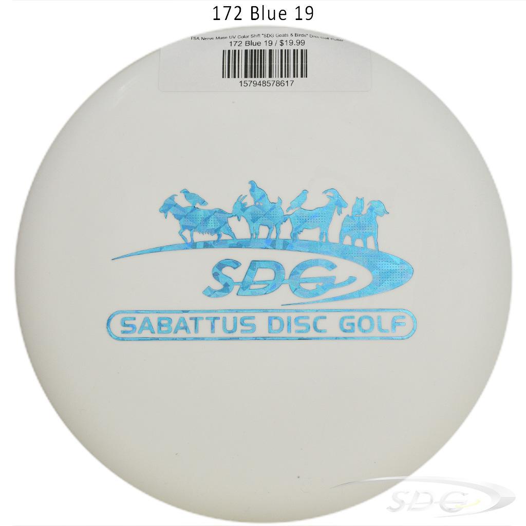 tsa-nerve-muse-uv-color-shift-sdg-goats-birds-disc-golf-putter 172 Blue 19 