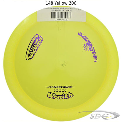 innova-blizzard-champion-wraith-disc-golf-distance-driver 148 Yellow 206