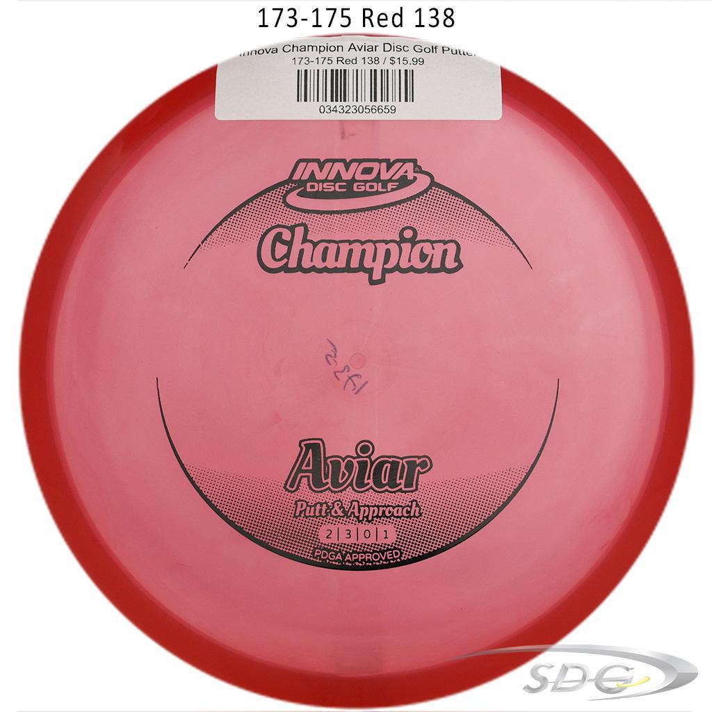 innova-champion-aviar-disc-golf-putter 173-175 Red 138 
