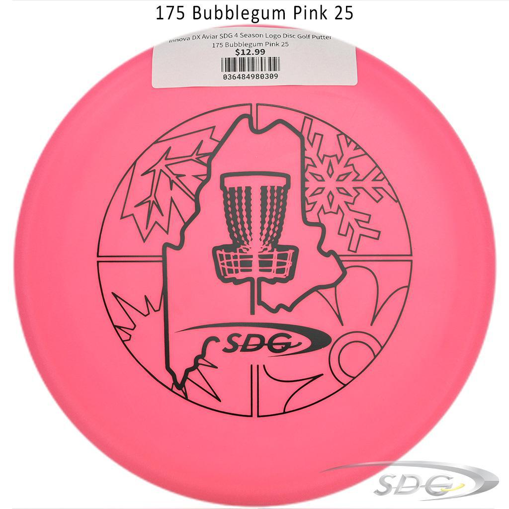 innova-dx-aviar-sdg-4-season-logo-disc-golf-putter 175 Bubblegum Pink 25 