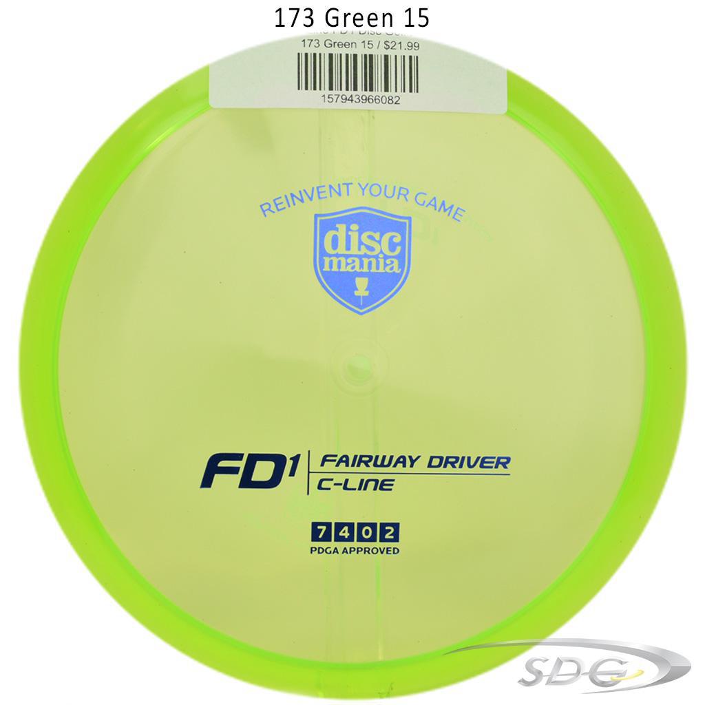 discmania-c-line-fd1-disc-golf-fairway-driver 173 Green 15 