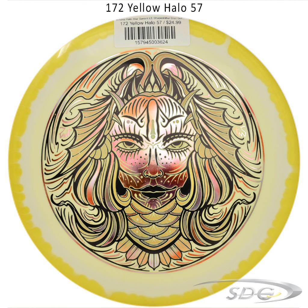 innova-halo-star-savant-le-shapeshifter-disc-golf-distance-driver 172 Yellow Halo 57 
