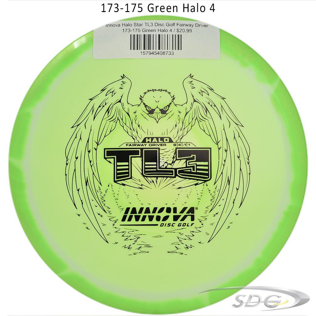 innova-halo-star-tl3-disc-golf-fairway-driver 173-175 Green Halo 4 