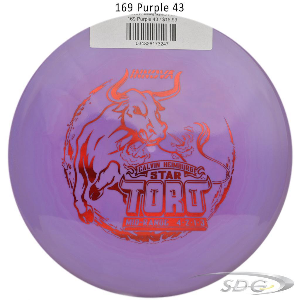 innova-star-toro-calvin-heimburg-signature-disc-golf-mid-range 169 Purple 43 