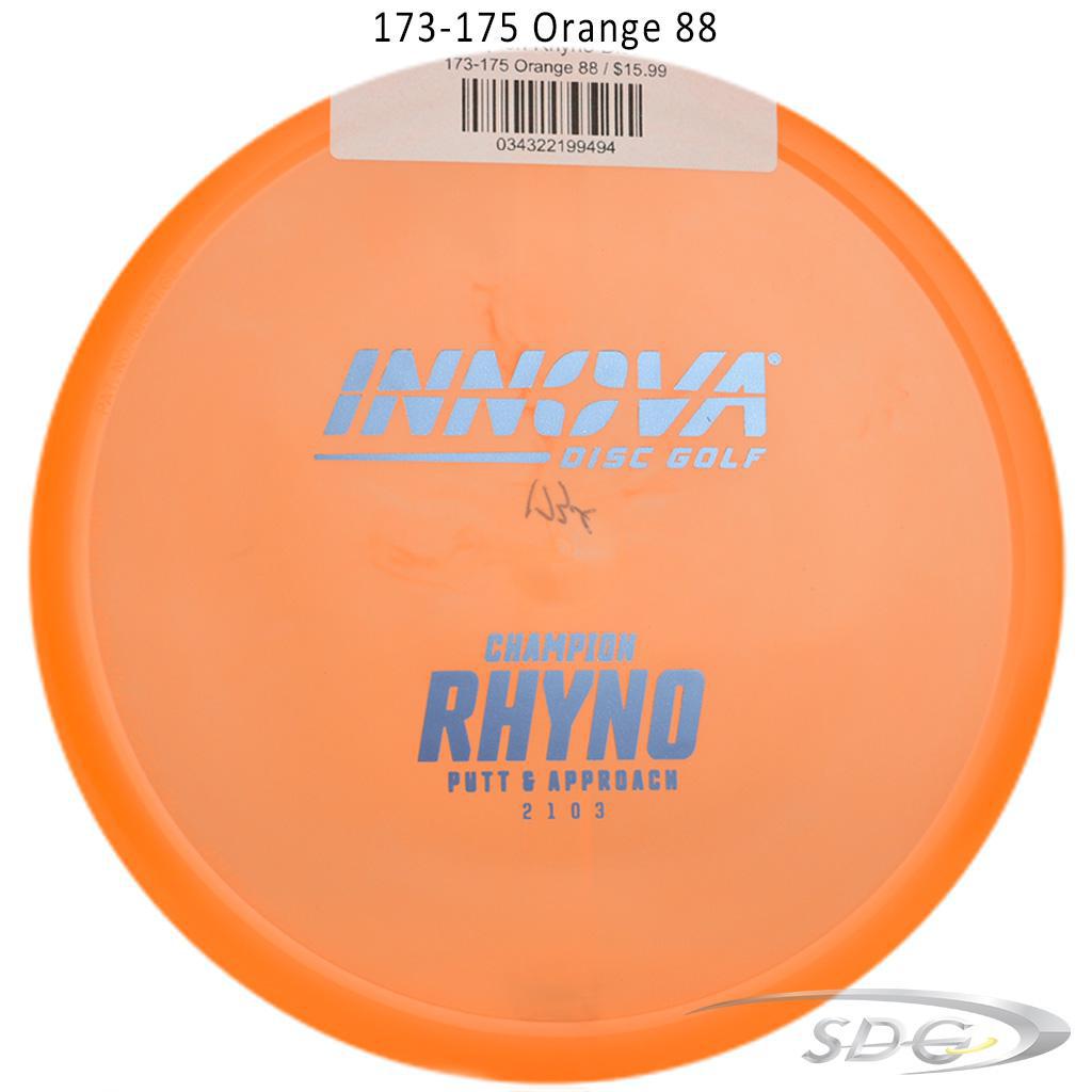 innova-champion-rhyno-disc-golf-putter 173-175 Orange 88 