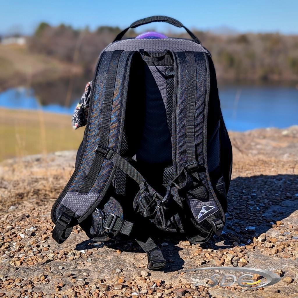 Upper Park The Pinch Pro Disc Golf Bags onyx back view