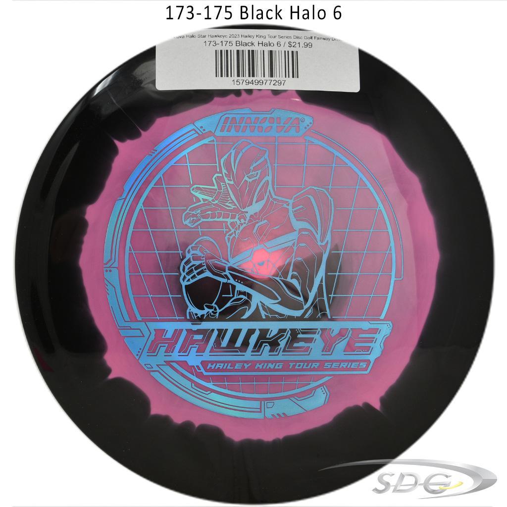 innova-halo-star-hawkeye-2023-hailey-king-tour-series-disc-golf-fairway-driver 173-175 Black Halo 6 