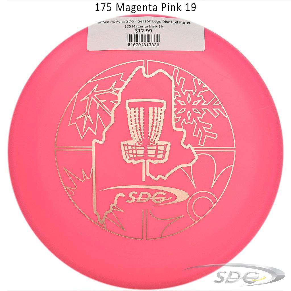 innova-dx-aviar-sdg-4-season-logo-disc-golf-putter 175 Magenta Pink 19 